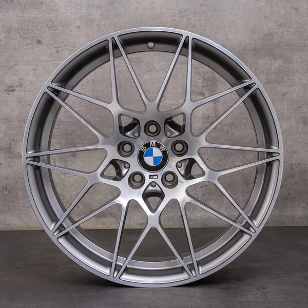OEM BMW M3 M4 Rims 20 inch F80 F82 F83 Styling 666 M 8090194 8090195 ferric grey gloss turned