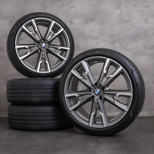 OEM BMW X1 X2 Rims 20 inch F48 F39 Summer wheels Styling 721 M 8064569 orbit grey matt glossy turned