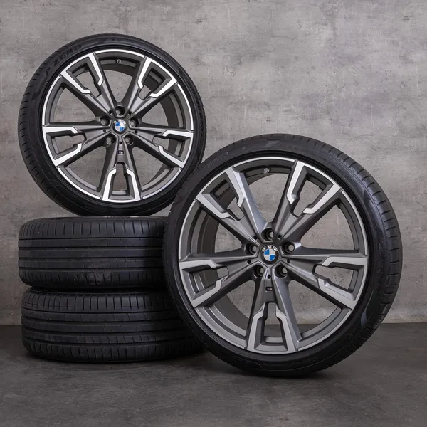 OEM BMW X1 X2 Rims 20 inch F48 F39 Summer wheels Styling 721 M 8064569 orbit grey matt glossy turned