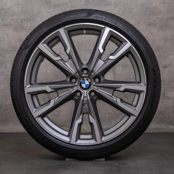 OEM BMW X1 X2 Rims 20 inch F48 F39 Summer wheels Styling 721 M 8064569 orbit grey matt glossy turned