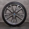 OEM BMW X1 X2 Rims 20 inch F48 F39 Summer wheels Styling 721 M 8064569 orbit grey matt glossy turned