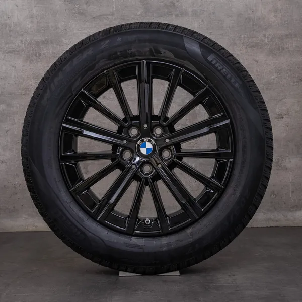 OEM BMW 2 Series snow tire packages 17 inch U06 Active Tourer rims Styling 833 V-spoke 6891174 jet black