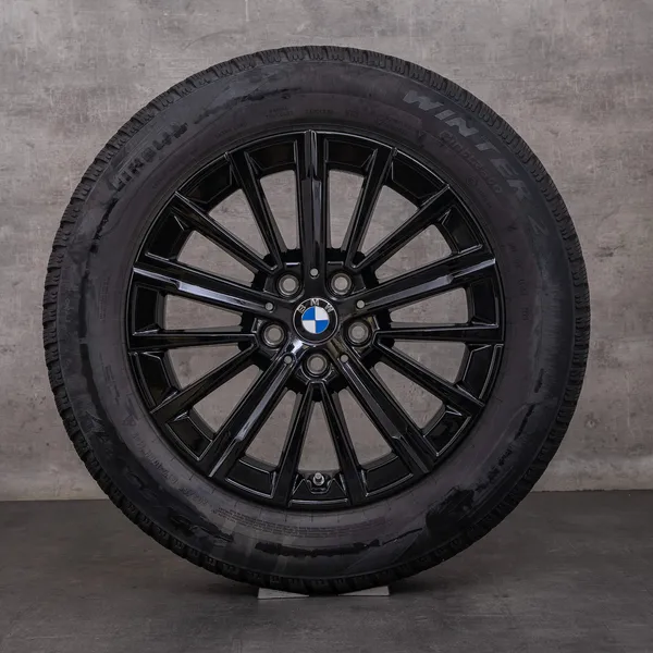 OEM BMW 2 Series snow tire packages 17 inch U06 Active Tourer rims Styling 833 V-spoke 6891174 jet black