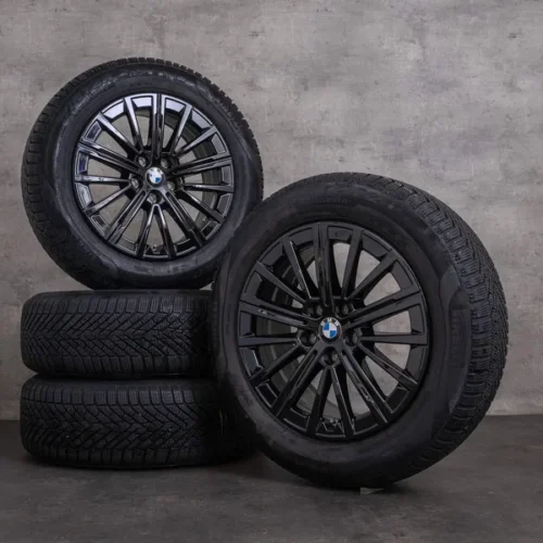 OEM BMW 2 Series snow tire packages 17 inch U06 Active Tourer rims Styling 833 V-spoke 6891174 jet black