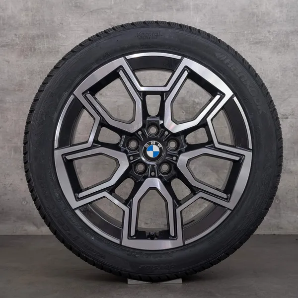 OEM BMW X1 iX1 X2 iX2 snow tire packages 19 inch U10 U11 Rims Styling 867 6898041 midnight grey glossy turned