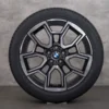 OEM BMW X1 iX1 X2 iX2 snow tire packages 19 inch U10 U11 Rims Styling 867 6898041 midnight grey glossy turned