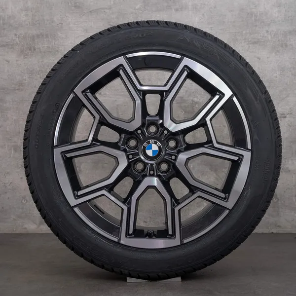 OEM BMW X1 iX1 X2 iX2 snow tire packages 19 inch U10 U11 Rims Styling 867 6898041 midnight grey glossy turned