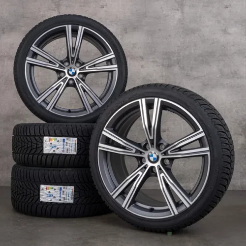 OEM BMW 2 Series 3 4 snow tire packages 19 inch G20 G21 G22 G23 G42 Coupe Rims Styling 793i 8089896 8089897 ferric grey glossy turned