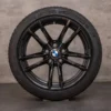 OEM BMW M3 M4 snow tire packages 18 inch F80 F82 F83 Rims Styling 640 M 2284905 2284906 black glossy
