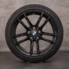 OEM BMW M3 M4 snow tire packages 18 inch F80 F82 F83 Rims Styling 640 M 2284905 2284906 black glossy
