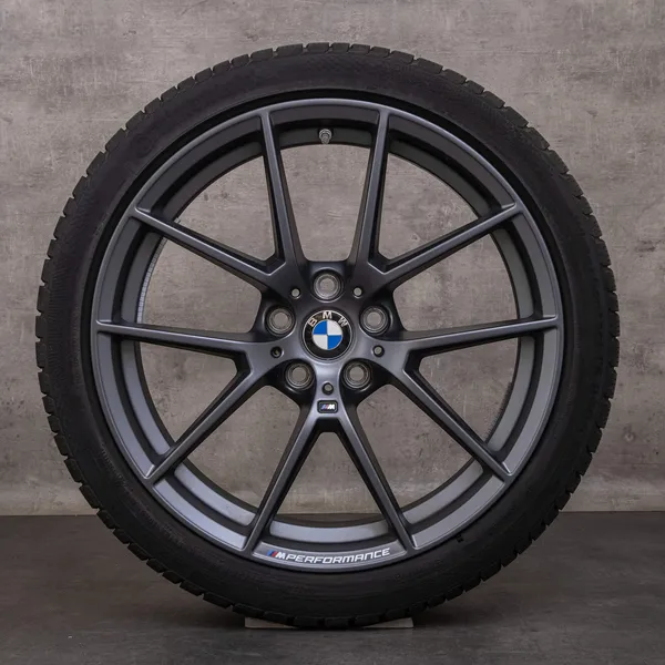 OEM BMW 2 Series 3 4 snow tire packages 19 inch G20 G21 G22 G23 G42 Coupe Rims Styling 898 M 6895390 6895391 orbit grey matt