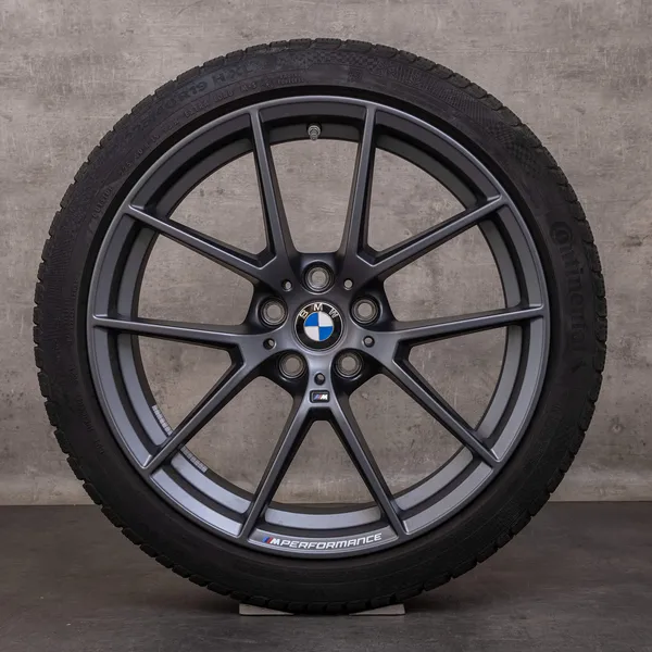 OEM BMW 2 Series 3 4 snow tire packages 19 inch G20 G21 G22 G23 G42 Coupe Rims Styling 898 M 6895390 6895391 orbit grey matt