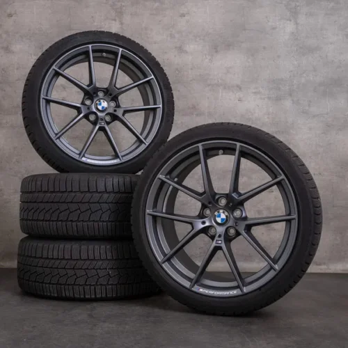 OEM BMW 2 Series 3 4 snow tire packages 19 inch G20 G21 G22 G23 G42 Coupe Rims Styling 898 M 6895390 6895391 orbit grey matt
