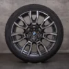 43276-styling-915-m-original-bmw-x5-x6-winterraeder-21-zoll-g05-g06-felgen-styling-915-m-6856023-6856024-orbit-grey-glanzg (2) OEM BMW X5 X6 snow tire packages 21 inch G05 G06 rims styling 915 M 6856023 6856024 orbit grey glossy turned NEW