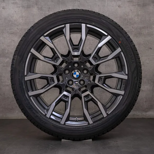43276-styling-915-m-original-bmw-x5-x6-winterraeder-21-zoll-g05-g06-felgen-styling-915-m-6856023-6856024-orbit-grey-glanzg (2) OEM BMW X5 X6 snow tire packages 21 inch G05 G06 rims styling 915 M 6856023 6856024 orbit grey glossy turned NEW