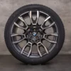 43276-styling-915-m-original-bmw-x5-x6-winterraeder-21-zoll-g05-g06-felgen-styling-915-m-6856023-6856024-orbit-grey-glanzgedre OEM BMW X5 X6 snow tire packages 21 inch G05 G06 rims styling 915 M 6856023 6856024 orbit grey glossy turned NEW