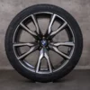 OEM BMW X7 snow tire packages 22 inch G07 Rims Styling 755 M 8074221 8090108 black glossy turned NEW