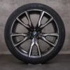 OEM BMW X7 snow tire packages 22 inch G07 Rims Styling 755 M 8074221 8090108 black glossy turned NEW