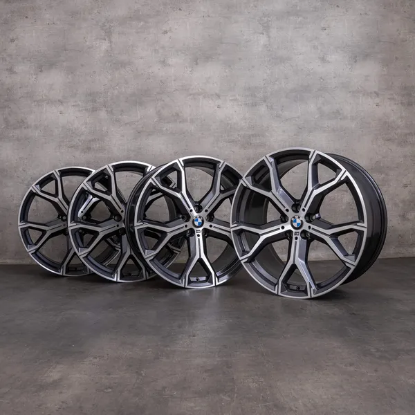 43506-styling-741-m-original-bmw-x5-x6-21-zoll-g05-g06-felgen-styling-741-m-8071998-8071999-orbit-grey-glanzgedreht OEM BMW X5 X6 21 inch G05 G06 Rims Styling 741 M 8071998 8071999 orbit grey glossy turned