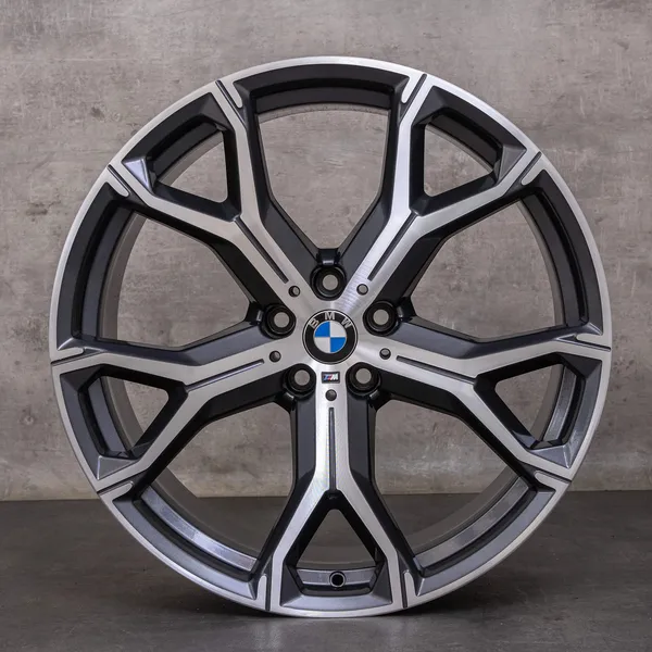 43506-styling-741-m-original-bmw-x5-x6-21-zoll-g05-g06-felgen-styling-741-m-8071998-8071999-orbit-grey-glanzgedreht_1 OEM BMW X5 X6 21 inch G05 G06 Rims Styling 741 M 8071998 8071999 orbit grey glossy turned