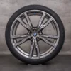 OEM BMW X5 X6 Rims 22 inch G05 G06 Summer wheels 8072002 8072003 Styling 747 M ceriumgrey matt glossy turned