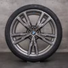 OEM BMW X5 X6 Rims 22 inch G05 G06 Summer wheels 8072002 8072003 Styling 747 M ceriumgrey matt glossy turned