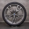OEM BMW X5 X6 Rims 22 inch G05 G06 Summer wheels 8072002 8072003 Styling 747 M ceriumgrey matt glossy turned