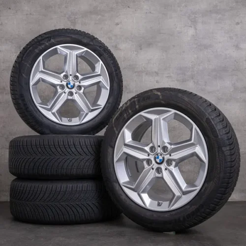 OEM BMW X1 iX1 X2 iX2 Rims 18 inch U10 U11 Styling 865 for all seasons 6898039 silver glossy