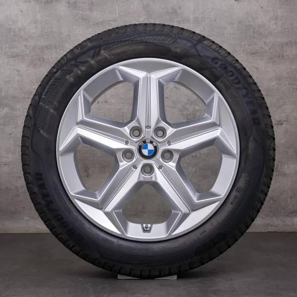 43551-styling-865-original-bmw-x1-ix1-x2-ix2-felgen-18-zoll-u10-u11-styling-865-allwetterreifen-6898039-silber-glanz_4 OEM BMW X1 iX1 X2 iX2 Rims 18 inch U10 U11 Styling 865 for all seasons 6898039 silver glossy