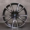OEM BMW X7 snow tire packages 22 inch G07 Rims Styling 755 M 8074221 8090108 black glossy turned NEW