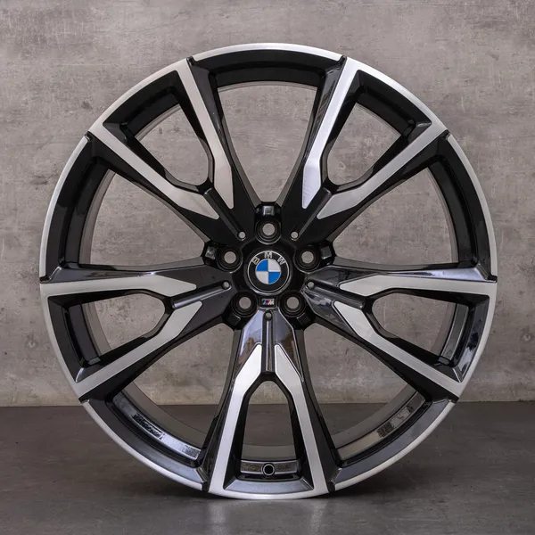 OEM BMW X7 snow tire packages 22 inch G07 Rims Styling 755 M 8074221 8090108 black glossy turned NEW