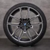 OEM BMW M3 M4 snow tire packages 19 20 inch G80 G82 G83 Rims 8093832 8093833 Styling 825 black glossy turned
