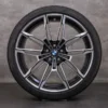 OEM BMW M3 M4 snow tire packages 19 20 inch G80 G82 G83 Rims 8093832 8093833 Styling 825 black glossy turned