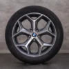 OEM BMW X1 X2 snow tire packages 18 inch F48 F39 rims styling 569 6856070 orbit grey glossy turned
