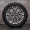 OEM BMW X5 X6 snow tire packages 19 inch G05 G06 rims styling 735 6883752 ferric grey gloss