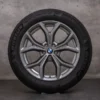 OEM BMW X5 X6 snow tire packages 19 inch G05 G06 rims styling 735 6883752 ferric grey gloss
