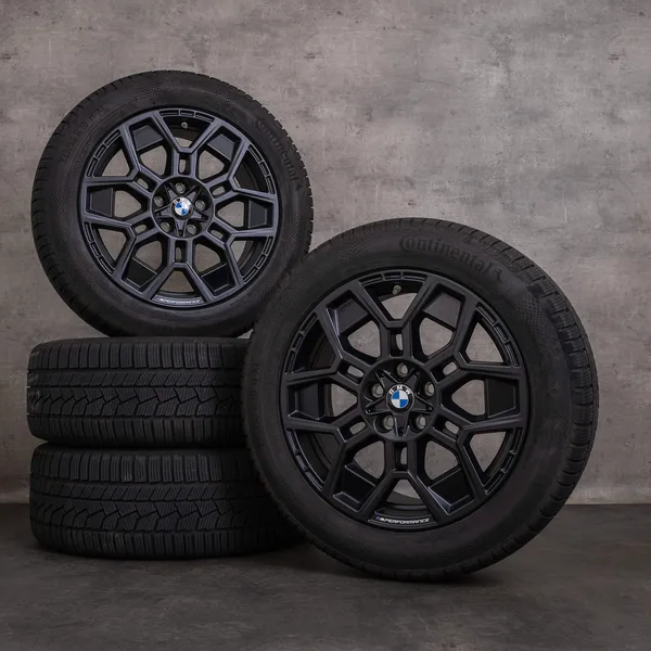 OEM BMW X1 iX1 X2 snow tire packages 18 inch U11 U10 Rims Styling 880 M Performance 6898047 black matt