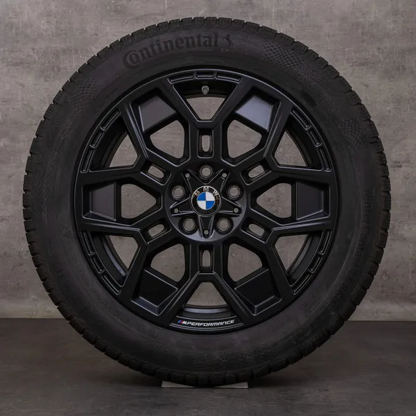 OEM BMW X1 iX1 X2 snow tire packages 18 inch U11 U10 Rims Styling 880 M Performance 6898047 black matt