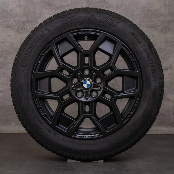 OEM BMW X1 iX1 X2 snow tire packages 18 inch U11 U10 Rims Styling 880 M Performance 6898047 black matt