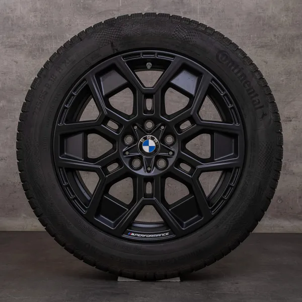OEM BMW X1 iX1 X2 snow tire packages 18 inch U11 U10 Rims Styling 880 M Performance 6898047 black matt