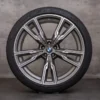 OEM BMW X5 X6 Rims 22 inch G05 G06 Summer wheels Styling 747 M 8072002 8072003 bronze gold matt glossy turned