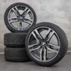 OEM BMW 8 Series snow tire packages 19 inch G14 G15 G16 Rims Styling 727 M 8090019 8090020 orbit grey glossy turned