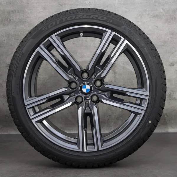 OEM BMW 8 Series snow tire packages 19 inch G14 G15 G16 Rims Styling 727 M 8090019 8090020 orbit grey glossy turned