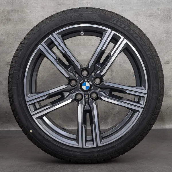 OEM BMW 8 Series snow tire packages 19 inch G14 G15 G16 Rims Styling 727 M 8090019 8090020 orbit grey glossy turned