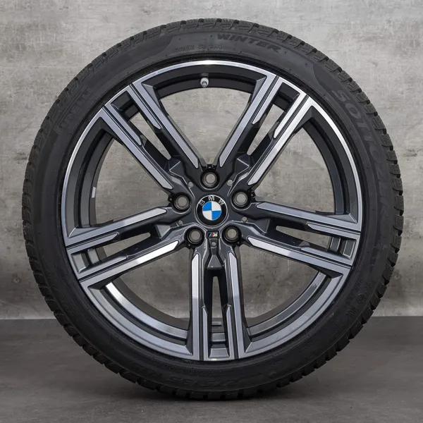 OEM BMW 8 Series snow tire packages 19 inch G14 G15 G16 Rims Styling 727 M 8090019 8090020 orbit grey glossy turned