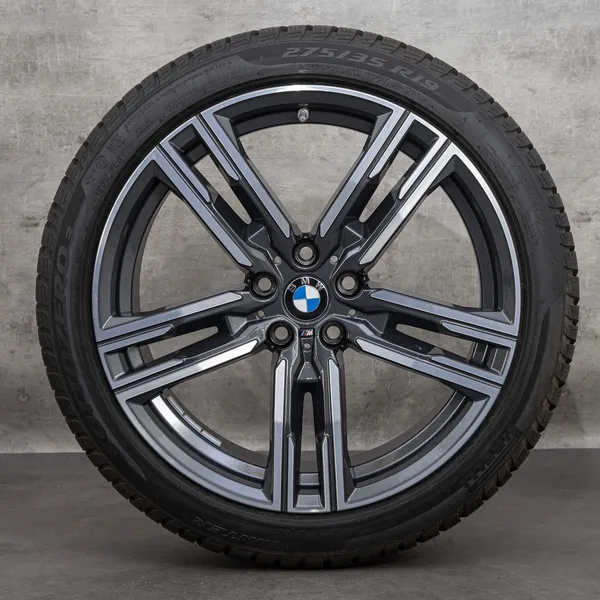 OEM BMW 8 Series snow tire packages 19 inch G14 G15 G16 Rims Styling 727 M 8090019 8090020 orbit grey glossy turned