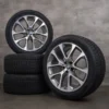 OEM BMW X5 X6 snow tire packages 20 inch G05 G06 rims styling 738 6883757 ferric grey glossy turned
