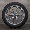 OEM BMW X5 X6 snow tire packages 20 inch G05 G06 rims styling 738 6883757 ferric grey glossy turned
