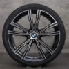 OEM BMW 8 Series snow tire packages 20 inch G14 G15 G16 rims 8072027 8072028 jet black glossy turned