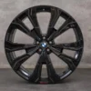 OEM BMW X7 Rims 23 inch G07 Styling 914 7916264 7916269 black glossy